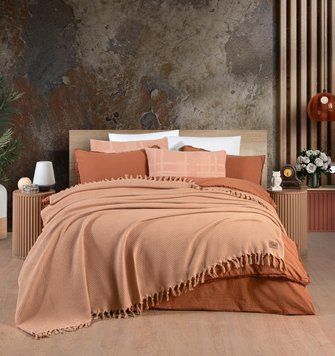 Фото Комплект постільної білизни Sikel Stonewashed Ranforse Soho Firfirli Tutun 40634