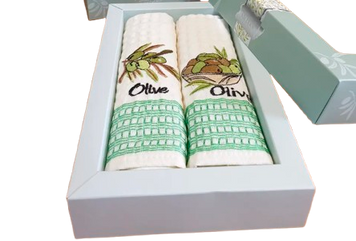 Фото Набір кухонних вафельних рушників 100% Бавовна Olive 2 шт. 20191