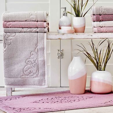 Фото Набор прямоугольных ковриков в ванную Karaca Home Milly Murdum Фиолетовый