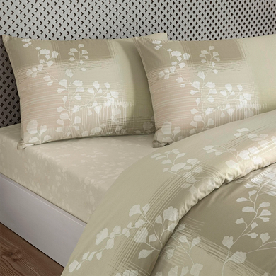 Фото Постільна білизна TAC Lira Beige Ранфорс 100% Бавовна beg