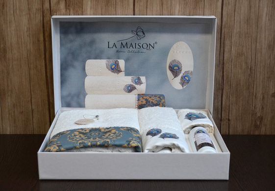 Фото Набор из 3-х махровых полотенец La Maison 100% Хлопок Tery