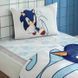 Фото №3 з 3 товару Комплект постільної білизни з піке TAC Disney Sonic Speedy простирадло на резинці p-60325183