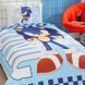 Фото №2 з 3 товару Комплект постільної білизни з піке TAC Disney Sonic Speedy простирадло на резинці p-60325183