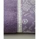 Фото №3 из 3 товара Махровое полотенце с кружевом Romeo Soft 100% Хлопок 500г Crochet Фиолетовое