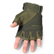 Фото №6 из 9 товара Тактические перчатки короткопалые с защитой костяшек UAD Zeus Олива открытые без пальцев байкерские