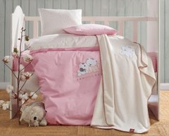 Фото Комплект в детскую кроватку Постель + Плед Elita Baby Mici Pembe