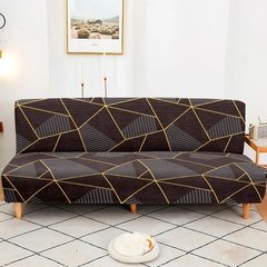 Фото Универсальный трикотажный чехол на диван без подлокотников Magnet Black