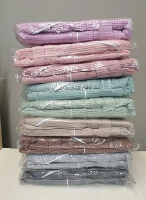 Фото Женский вафельный шалевый халат 100% Xлопок Турция Exclusive Lila