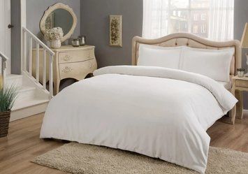 Фото Комплект постільної білизни TAC Сатин Basic Saten White p-60312691
