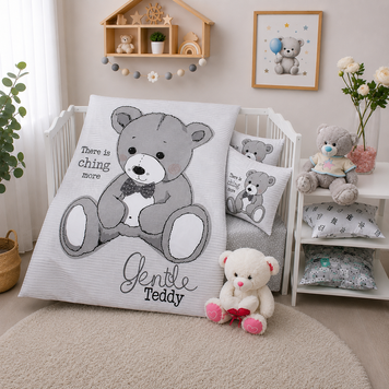 Фото Постільна білизна в дитяче ліжечко 100% Бавовна Teddy Grey PT(deti)-12