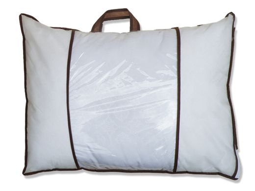 Фото Пуховая подушка на молнии Tag Stripe Лебяжий Пух в Микрофибре
