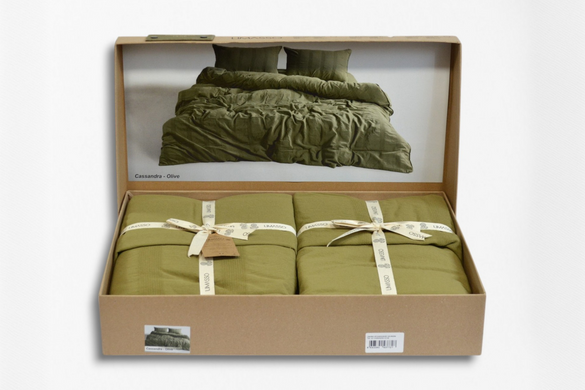 Фото Постільна білизна Limasso Stonewashed Варена Бавовна Cassandra Olive