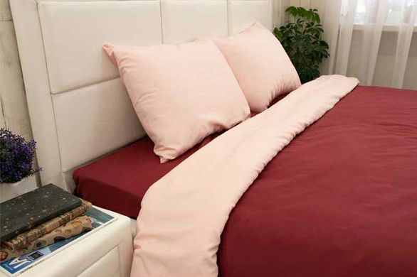 Фото Комплект постельного белья Руно Bordo Микрофайбер Бордово-розовый