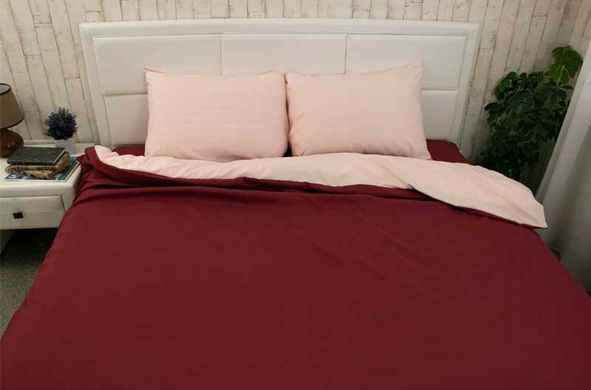 Фото Комплект постельного белья Руно Bordo Микрофайбер Бордово-розовый
