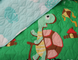 Фото №2 из 2 товара Детское покрывало стеганное ТМ TAG Turtle Черепаха Зелёное