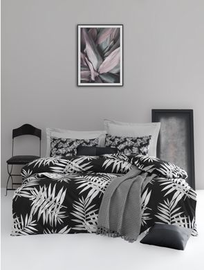 Фото Комплект постільної білизни Lotus Home Perfect Ranforce Palm Siyah Чорний