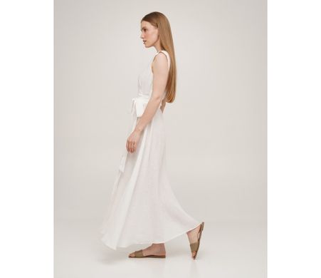 Фото Женское длинное льняное платье SoundSleep Linen Белое