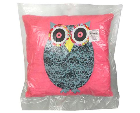 Фото Декоративная подушка Owl Grey Руно Силикон в Сатине