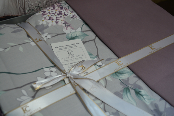 Фото Постельное белье First Choice Сатин Люкс 100% Хлопок Wisteria Lilac