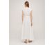 Фото №6 з 7 товару Жіноча довга лляна сукня на запах SoundSleep Linen Біла