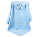 Фото №2 из 8 товара Детское плюшевое полотенце с углом Home Brand Голубой