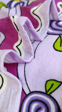 Фото Детское махровое полотенце-пончо с капюшоном Home Brand Принцесса