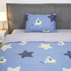 Фото Комплект постельного белья Viluta Сатин Твил № 695 Голубой