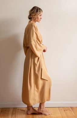 Фото Женский длинный xалат-кимоно Xлопок+Шелк Desert