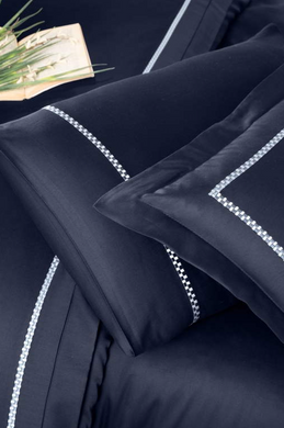 Фото Постільна білизна Pierre Navy Blue V.I.P Satin Moonlight First Choice Сатин 40255