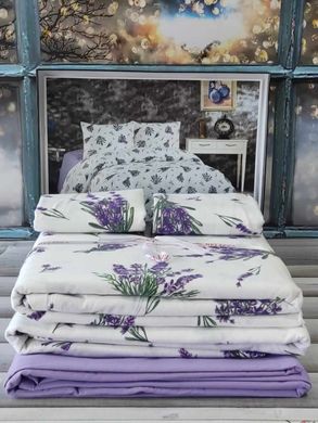Фото Комплект постільної білизни фланель Belizza Lavender Фланель