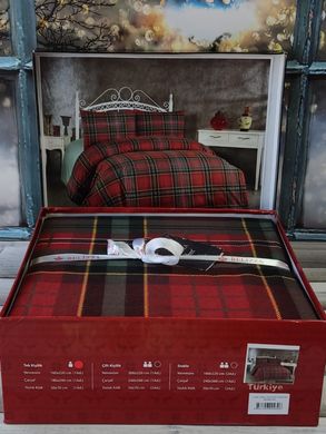 Фото Комплект постельного белья фланель Belizza Square Red Фланель
