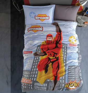Фото Постільна білизна Aran Clasy Ранфорс 100% Бавовна Superhero Підліткова 18041