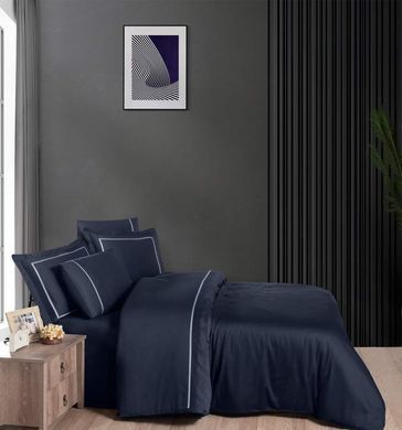 Фото Постільна білизна Pierre Navy Blue V.I.P Satin Moonlight First Choice Сатин 40255