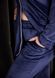 Фото №5 з 9 товару Жіночий домашній костюм Штани + Халат Синій 912