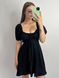 Фото №4 из 10 товара Романтическое черное платье-корсет из муслина