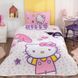 Фото №1 з 3 товару Комплект постільної білизни з піке TAC Disney Hello Kitty & Friends простирадло на резинці p-60325181