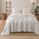 Фото №1 з 4 товару Муслінове покривало Jacquard Exclusive White Melange 20818