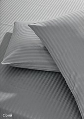 Фото Набор Простыня на резинке и наволочки Massimo Monelli Saten Stripe Серый