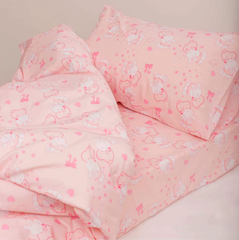 Фото Комплект постельного белья в кроватку Viluta Ранфорс №22173 Розовый