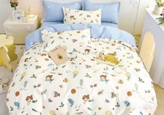 Фото Комплект белья в детскую кроватку Viluta Сатин Твил № 687 простынь на резинке