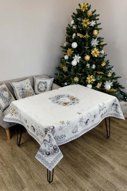 Фото Подушка декоративная гобеленовая Прованс Silver Star Рождественский цветок