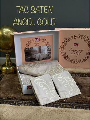 Фото Постельное белье TAC Saten Angel Gold Сатин 100% Хлопок