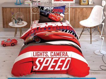 Фото Комплект постільної білизни TAC Disney Cars Spectator 100% Бавовна Ранфорс 31329