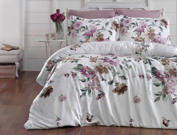 Фото Сатинова постільна білизна First Choice Cotton Satin Serra Powder хм31681
