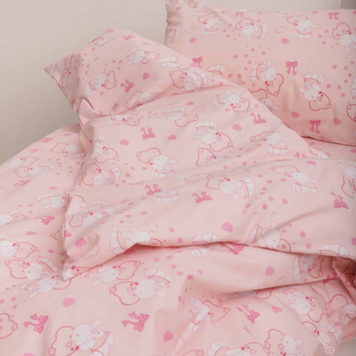 Фото Комплект постільної білизни в ліжечко Viluta Ранфорс №22173 Рожевий