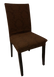 Фото №1 из 5 товара Набор жаккардовых чехлов на стулья без юбки Turkey №11 Темный шоколад 6 шт