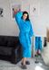 Фото №5 з 13 товару Довгий жіночий теплий халат з каптуром Welsoft Бірюзовий 1023 1024