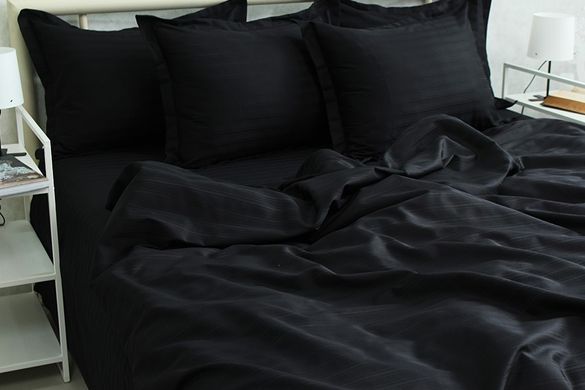 Фото Комплект постельного белья ТМ Tag Multistripe 100% Хлопок Extra Black MST-15