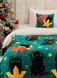 Фото №1 из 5 товара Новогодний плед Wellsoft флисовый Love You Christmas Black Cat