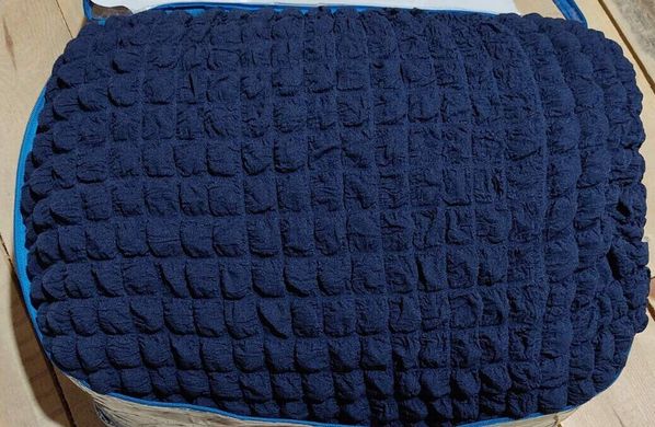 Фото Чохол для кутового дивана зі спідницею-воланом Turkey № 12 Синій